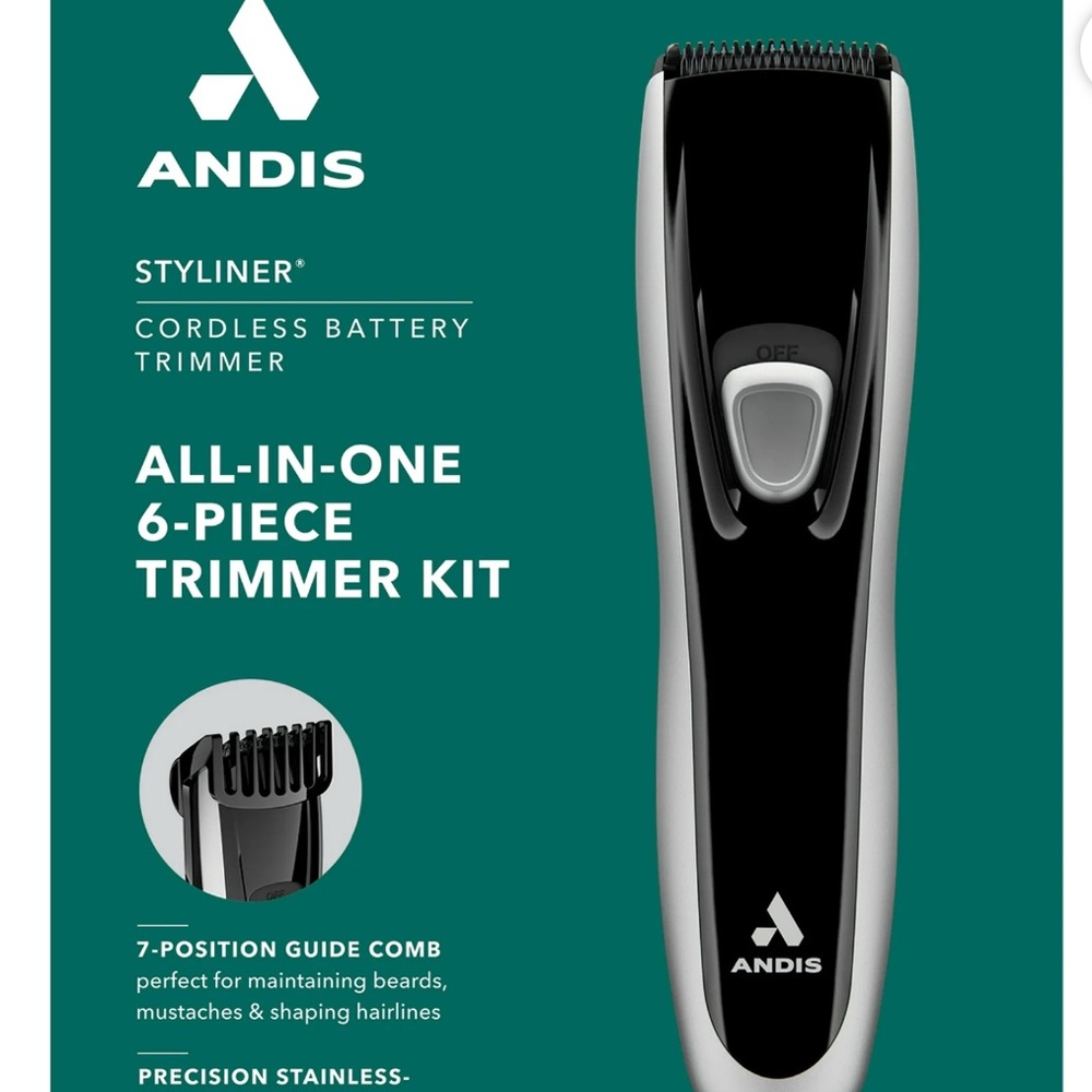 Andis Black Cordless Battery Trimmer Kit